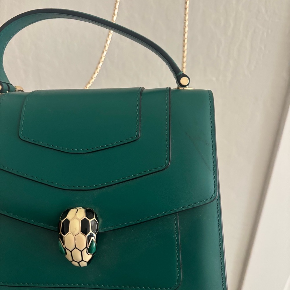 Bulgari serpenti forever handbag in green - Picture 2 of 16